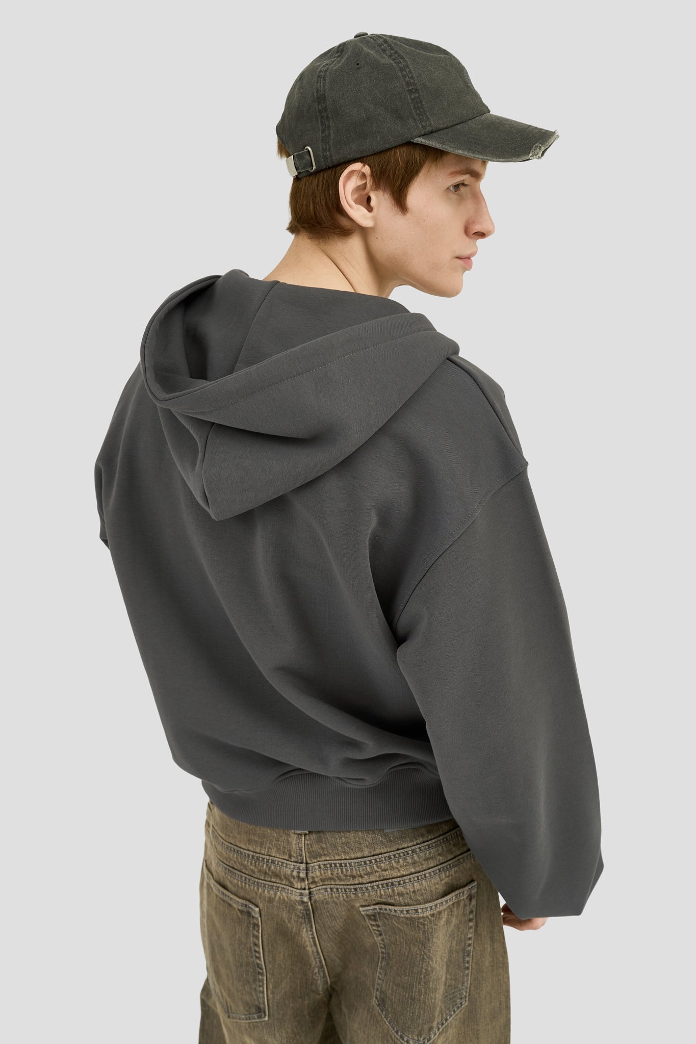 Classic Logo Zip Hoodie - Graphite