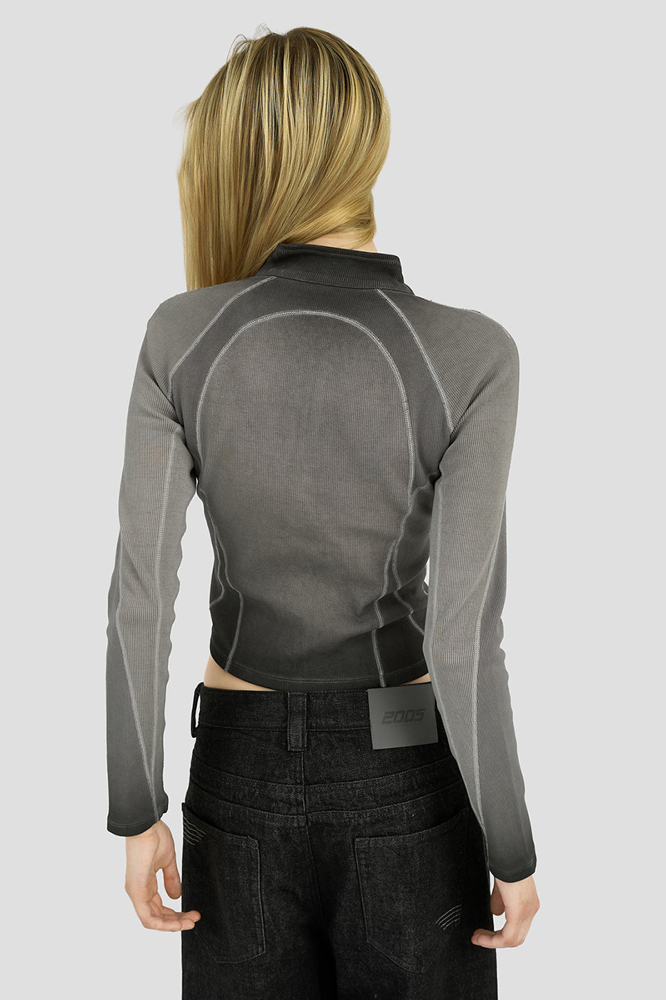 Quarter-Zip Women's Longsleeve Cool Grey