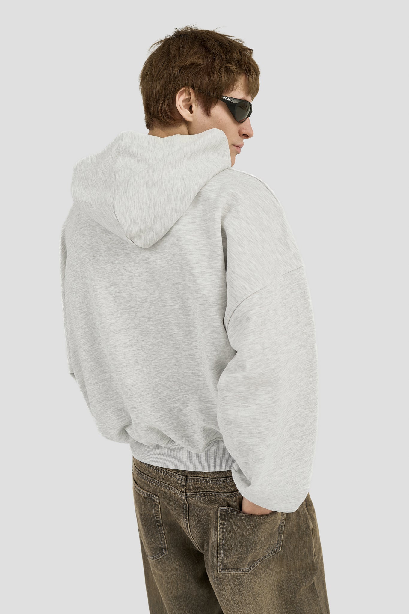 Classic Logo Hoodie - Heather Grey