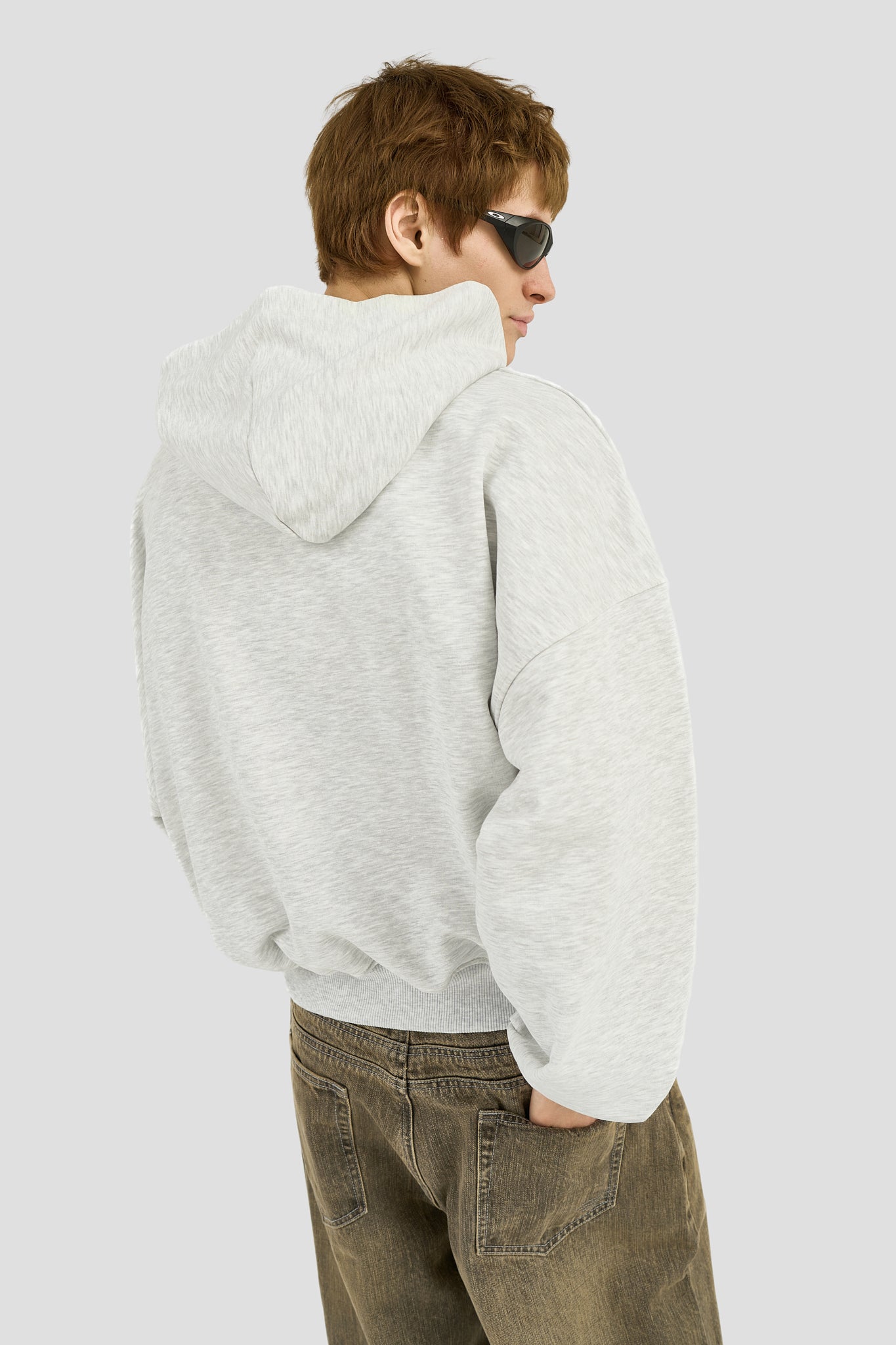 Classic Logo Hoodie - Heather Grey