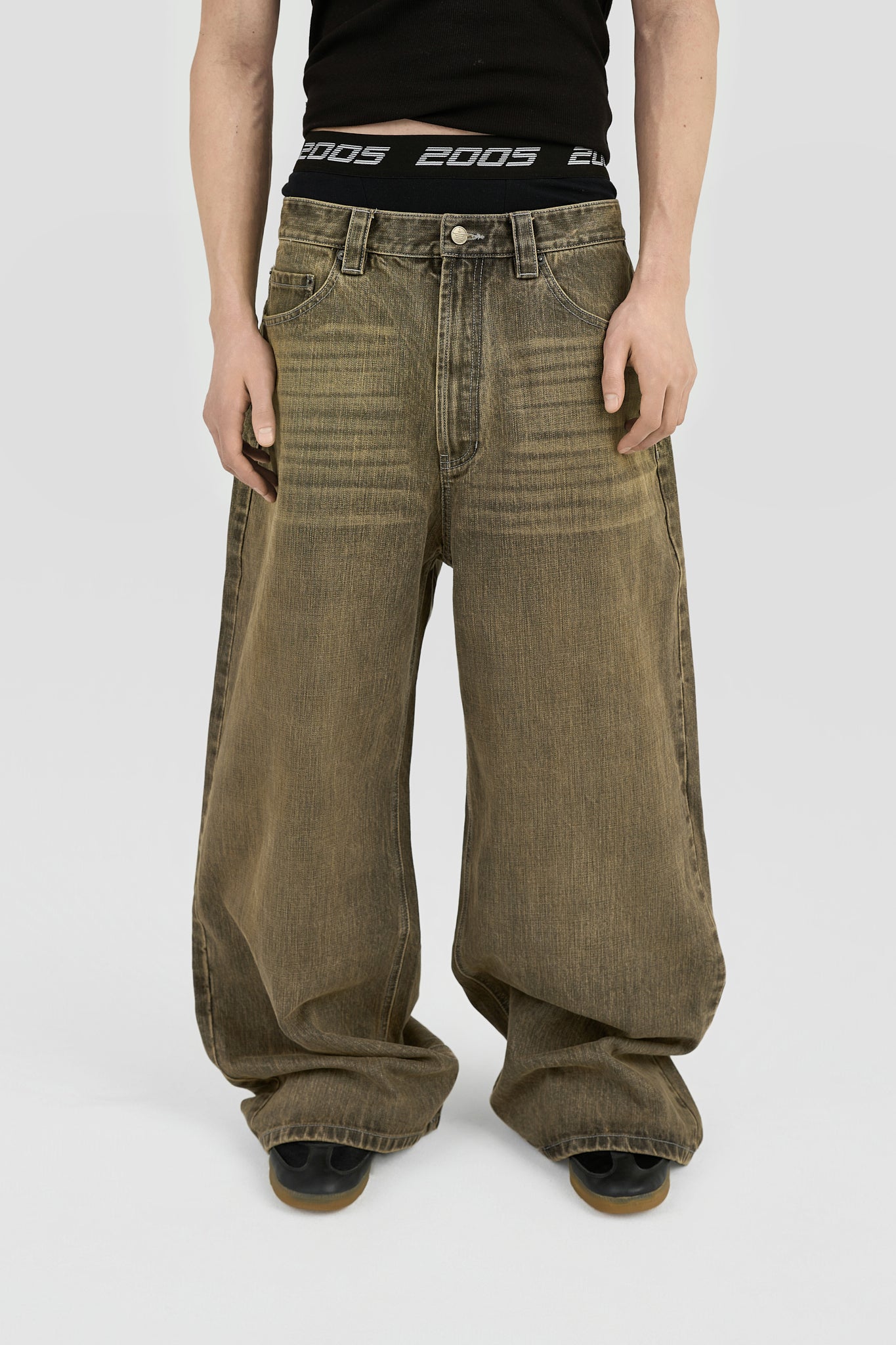 Ultra Baggy Fit Denim - Ash Brown