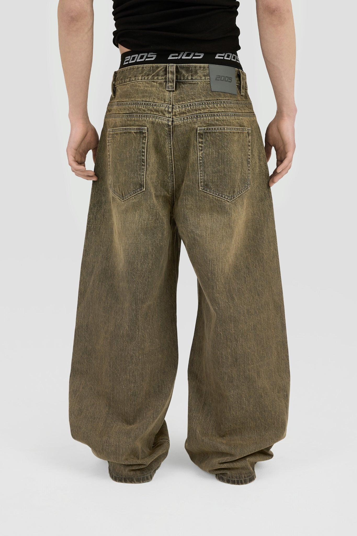 Ultra Baggy Fit Denim - Ash Brown