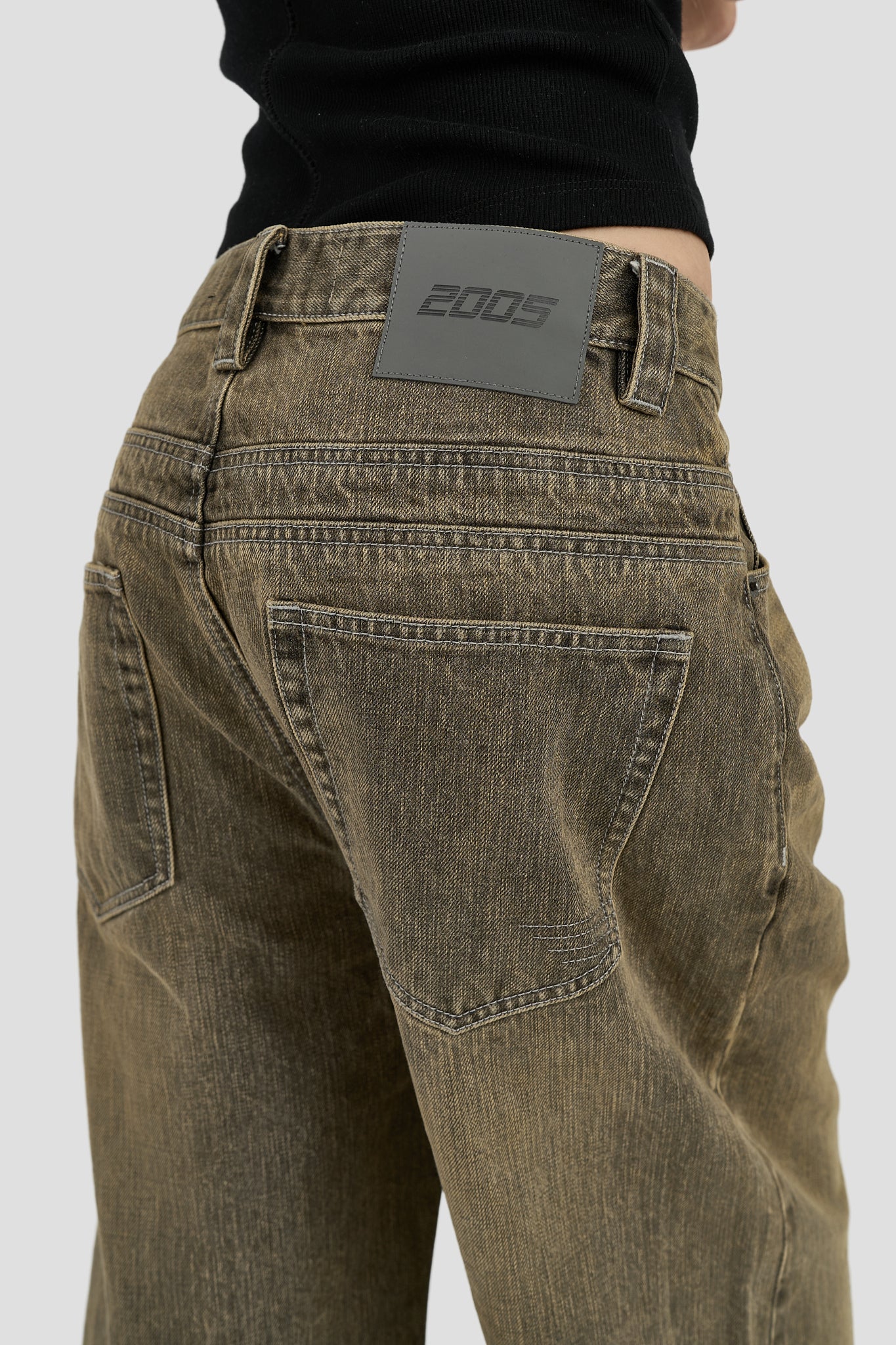 Ultra Baggy Fit Denim - Ash Brown