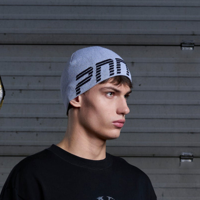 LOGO BEANIE GREY