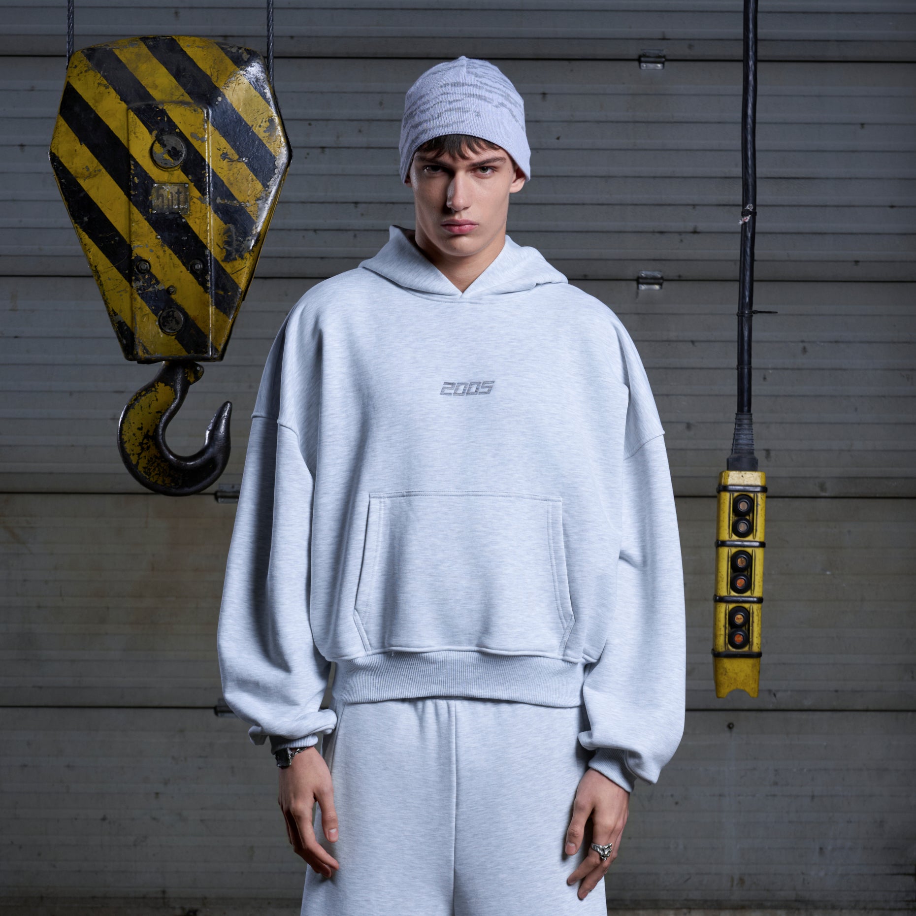 Classic Logo Hoodie - Heather Grey
