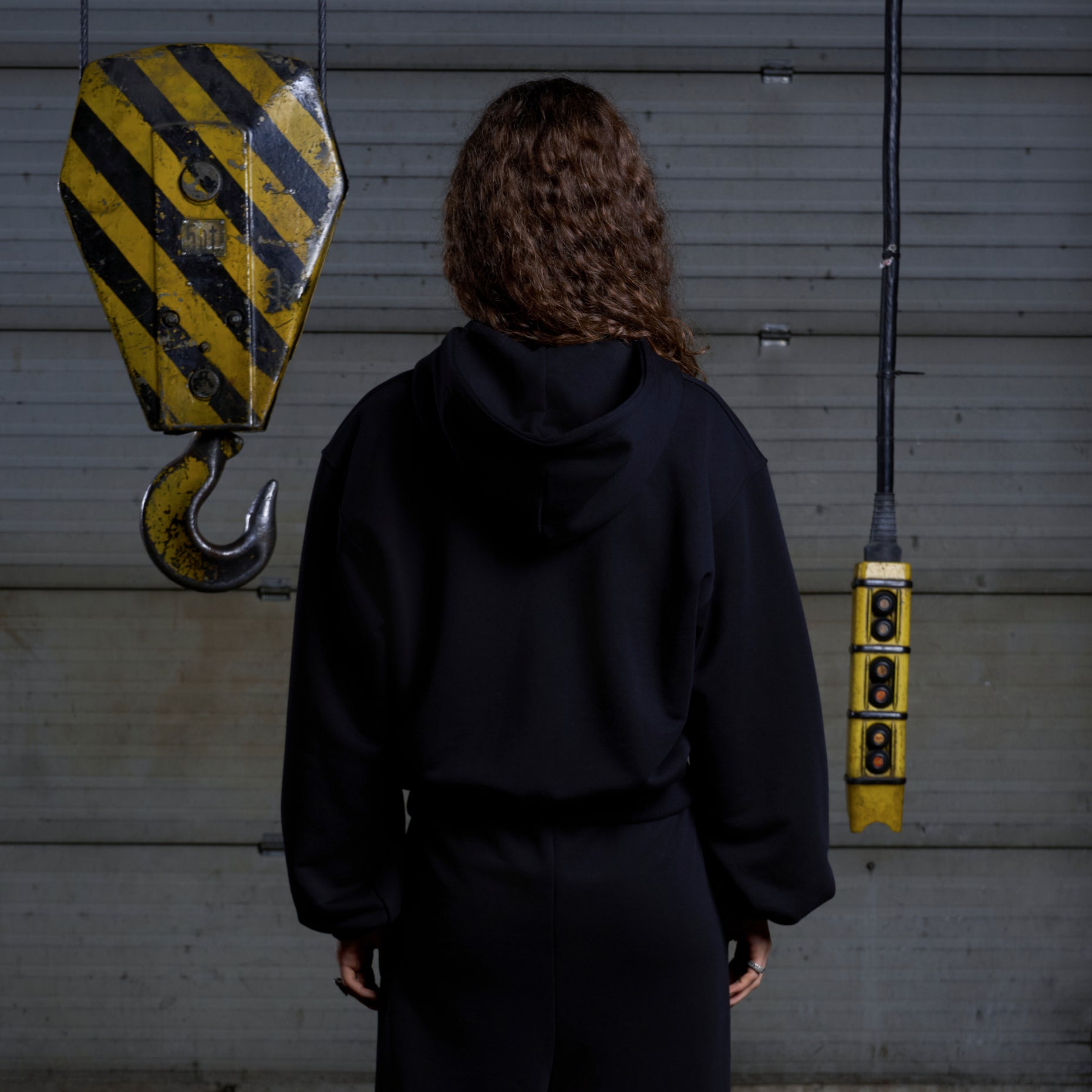 Uniform Zip Hoodie - Black