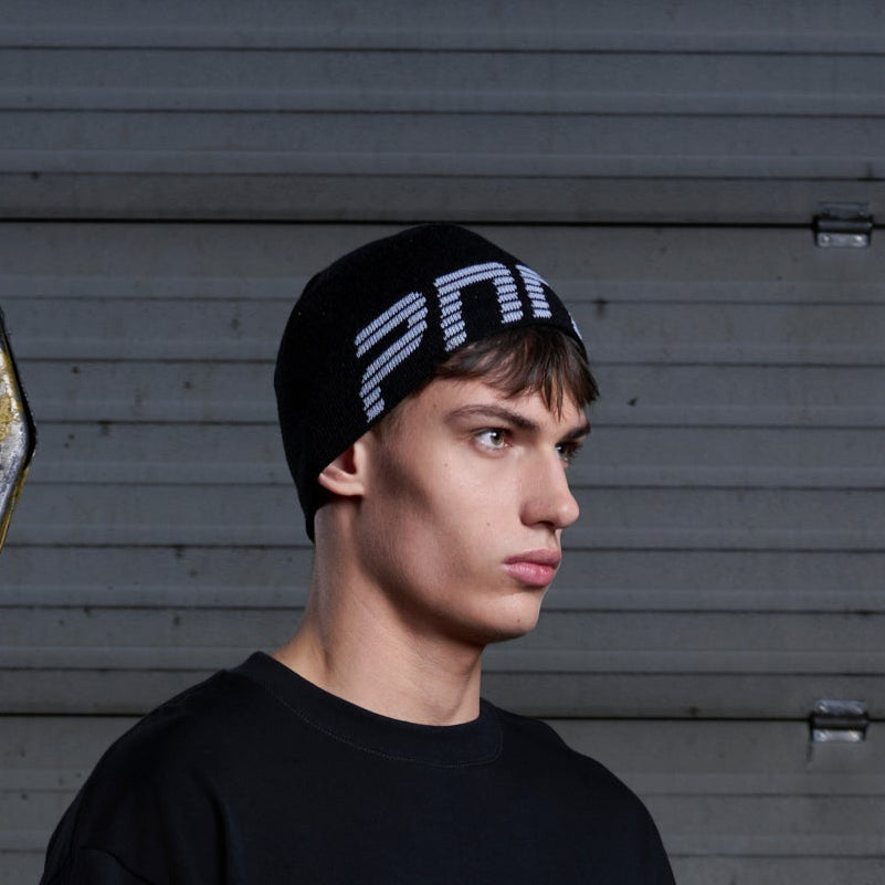 LOGO BEANIE BLACK