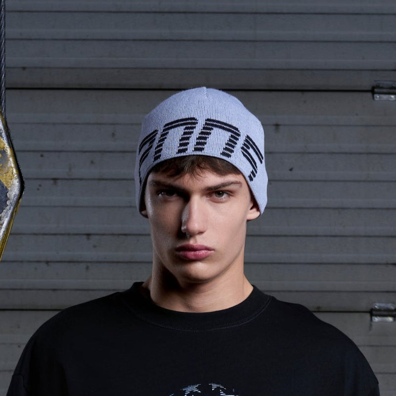 LOGO BEANIE GREY