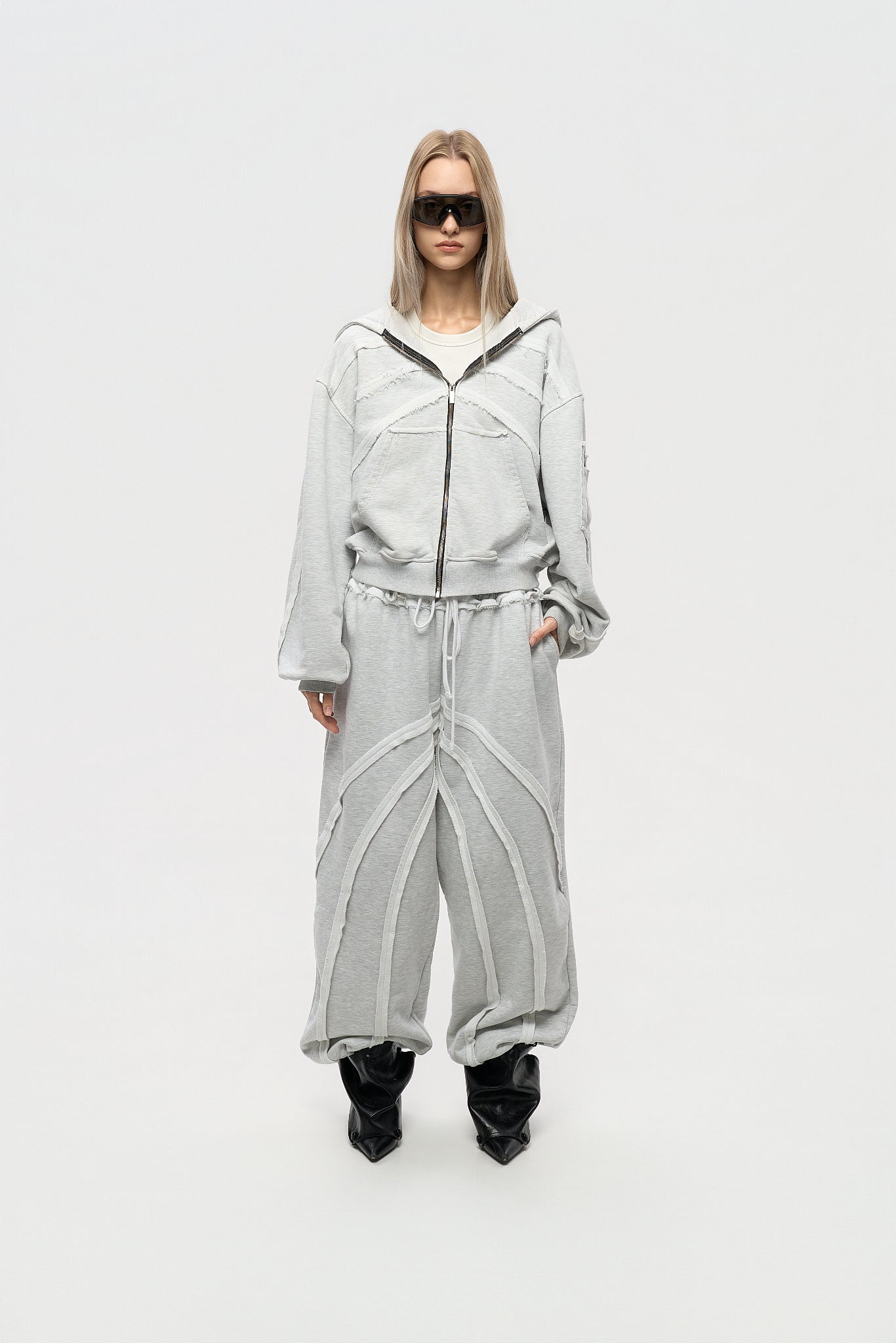 Skeleton Sweatpants - Heather Grey