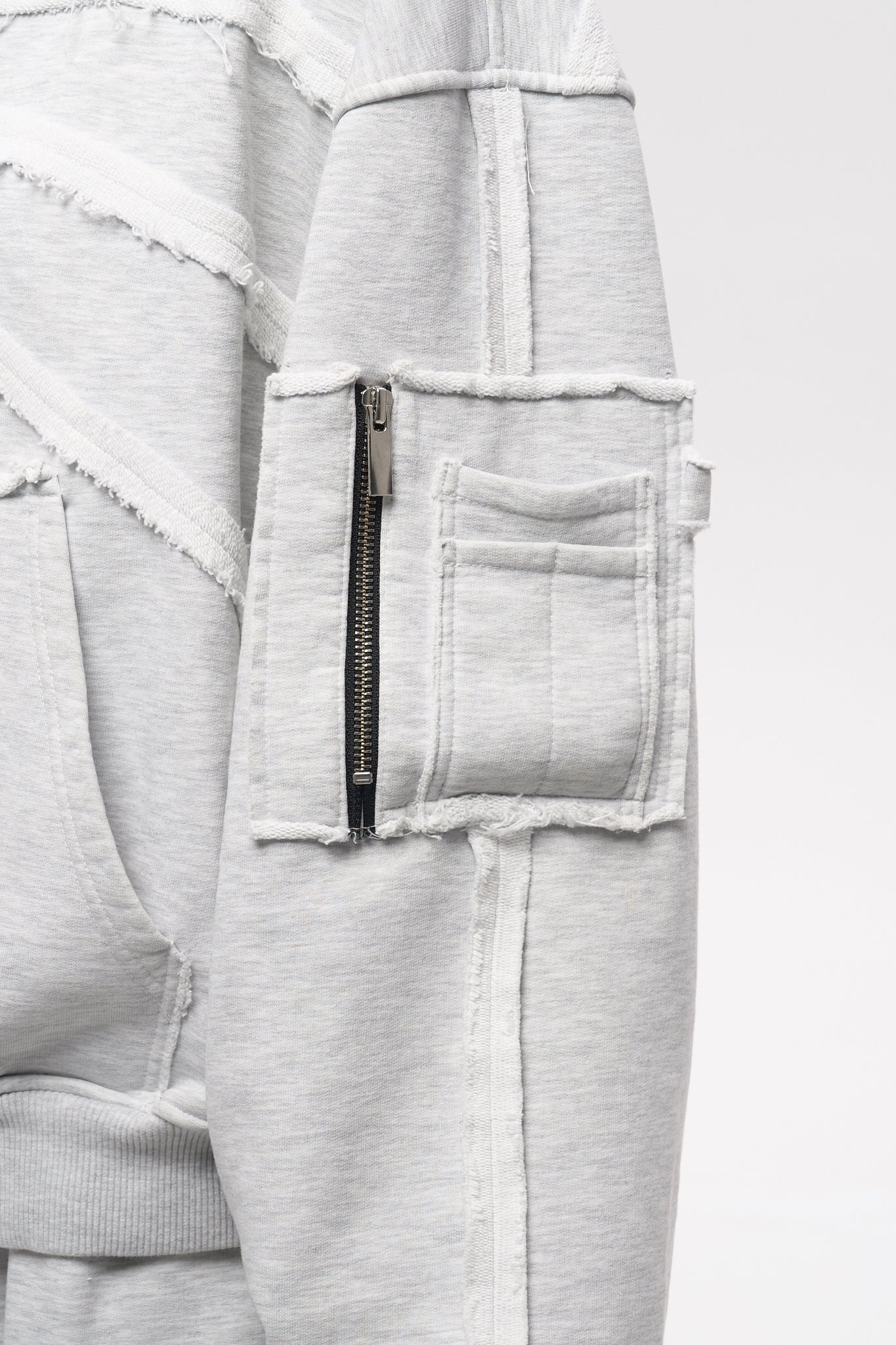 Skeleton Zip Hoodie - Heather Grey