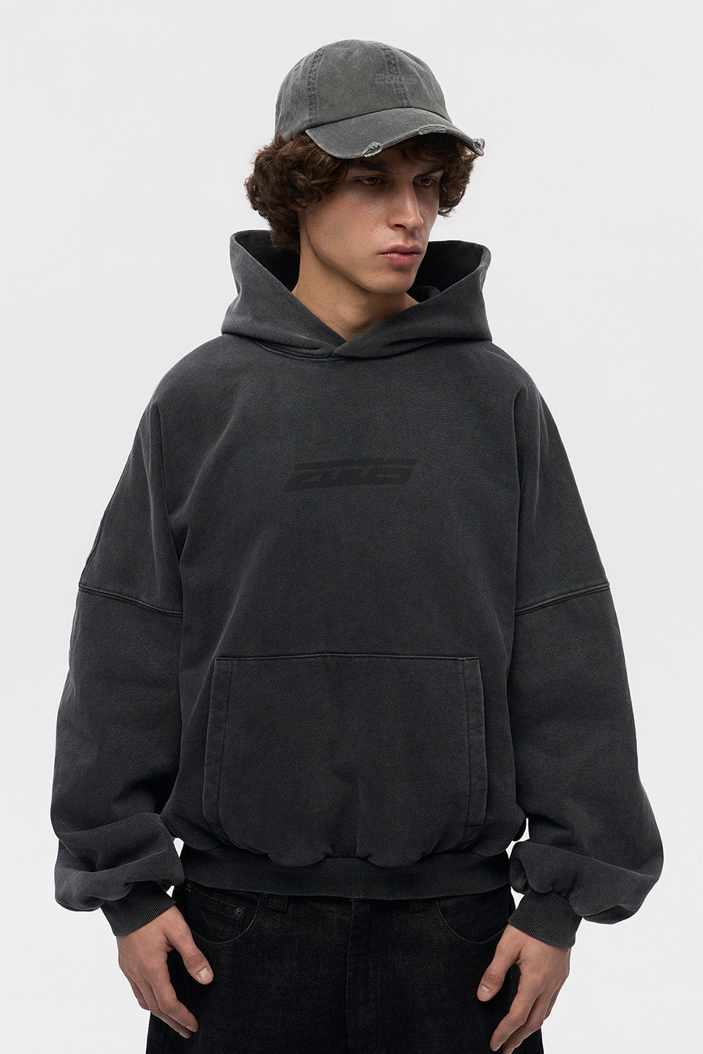 Core Hoodie - Washed Black