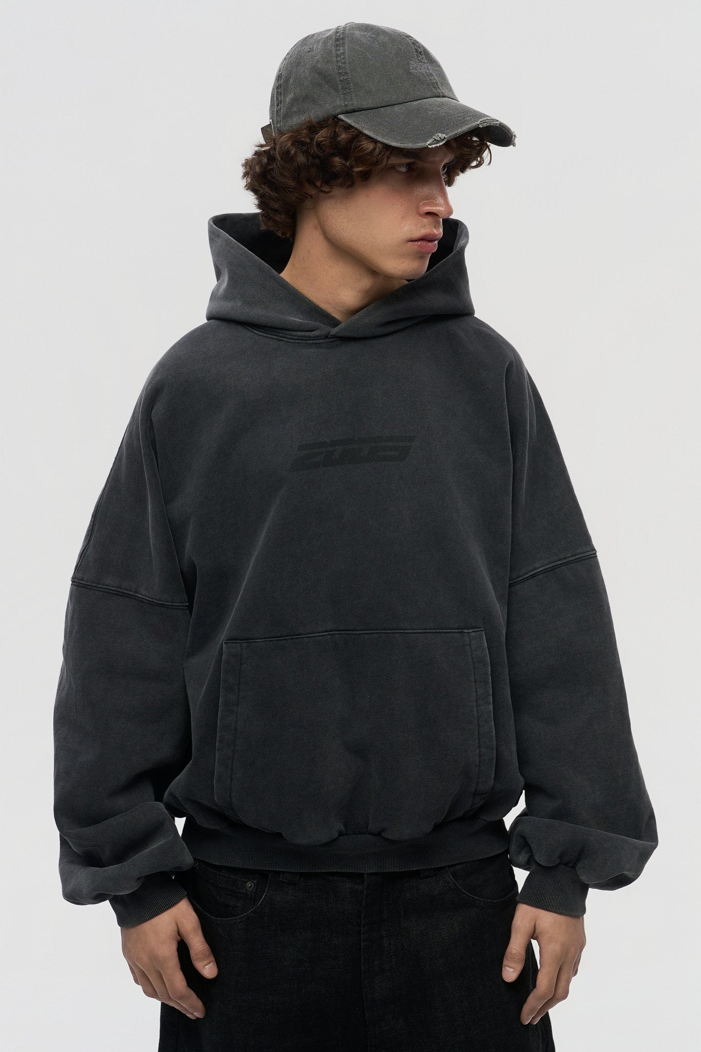 Core Hoodie - Washed Black
