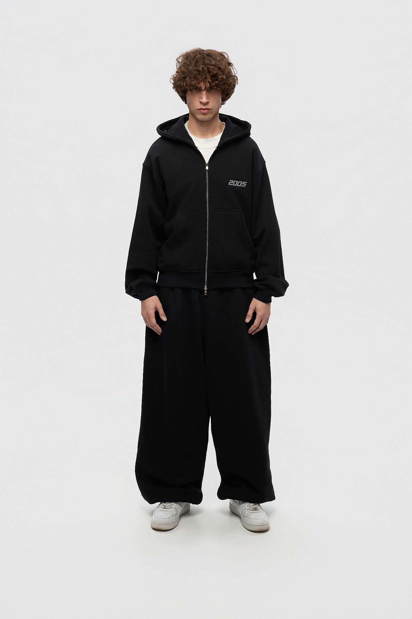 Classic Logo Zip Hoodie - Black