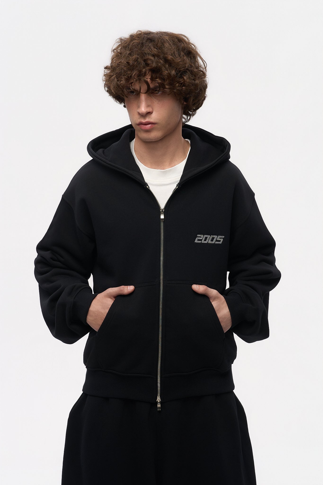 Classic Logo Zip Hoodie - Black