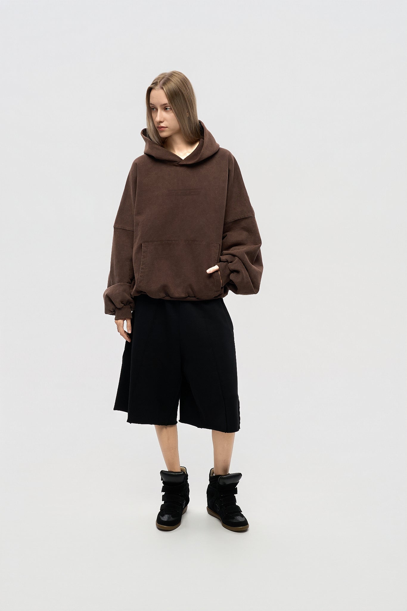 Core Hoodie - Washed Brown
