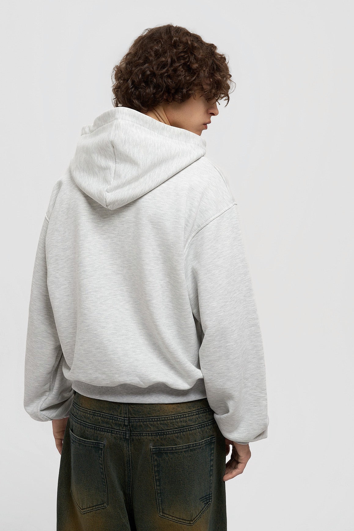 Uniform Zip Hoodie - Heather Grey
