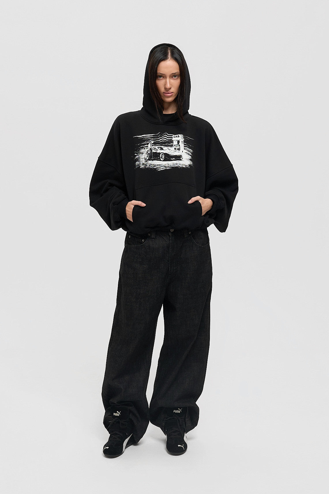 Gas Station Hoodie - Black