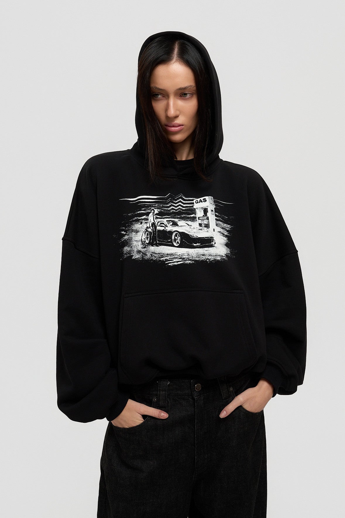 Gas Station Hoodie - Black