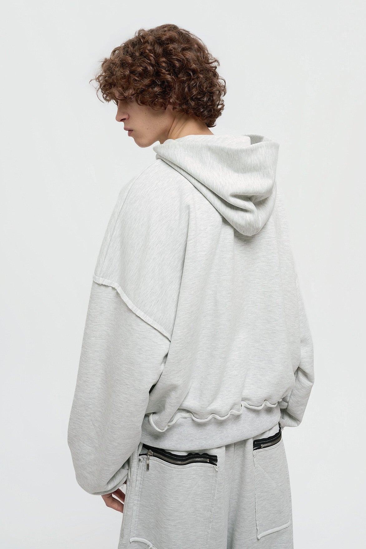 Race Hoodie - Heather Grey