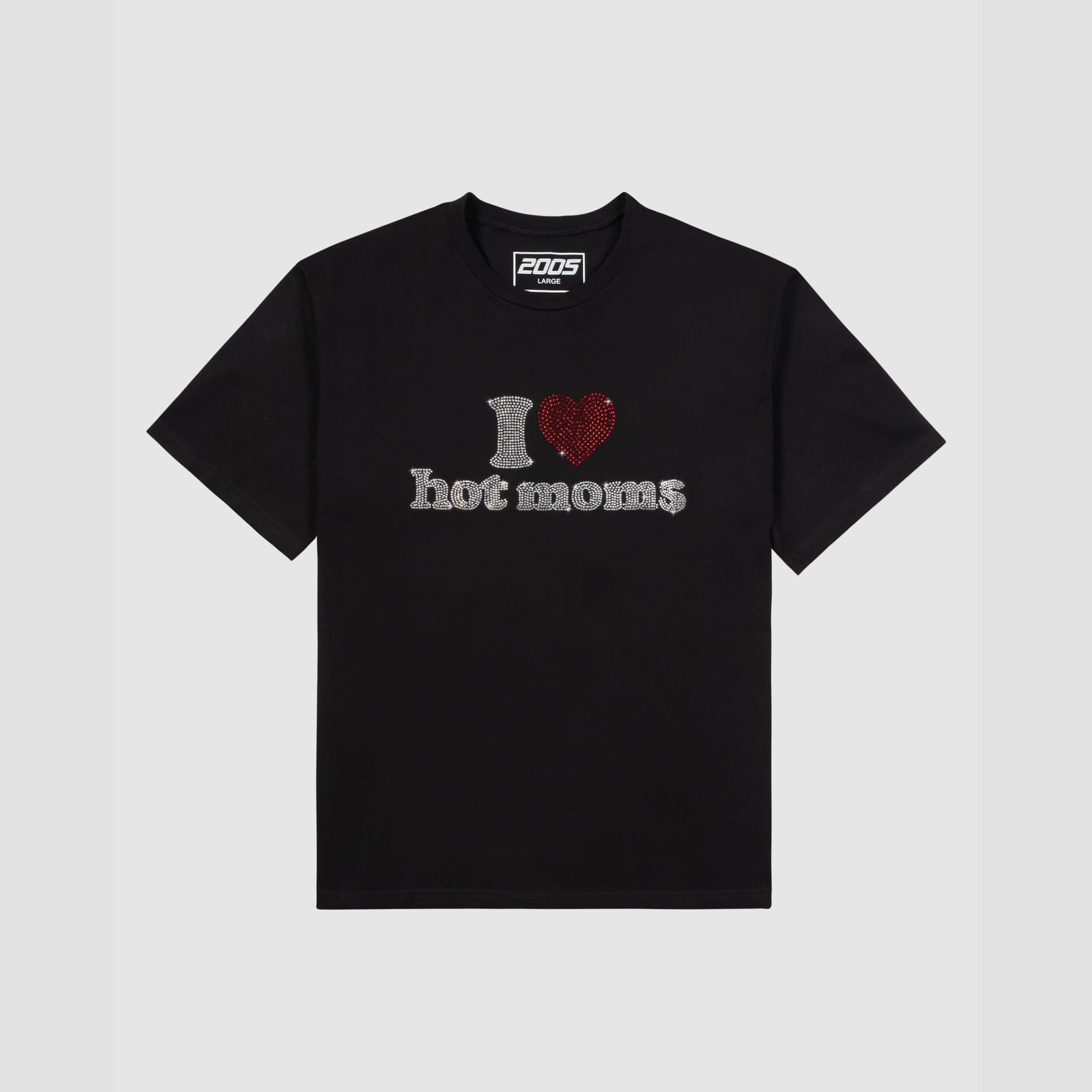 I <3 Hot Moms Tee Black