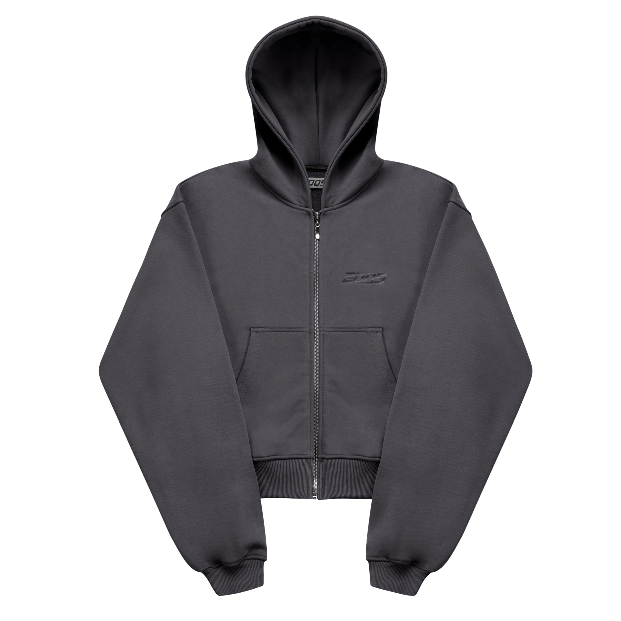 Classic Logo Zip Hoodie - Graphite