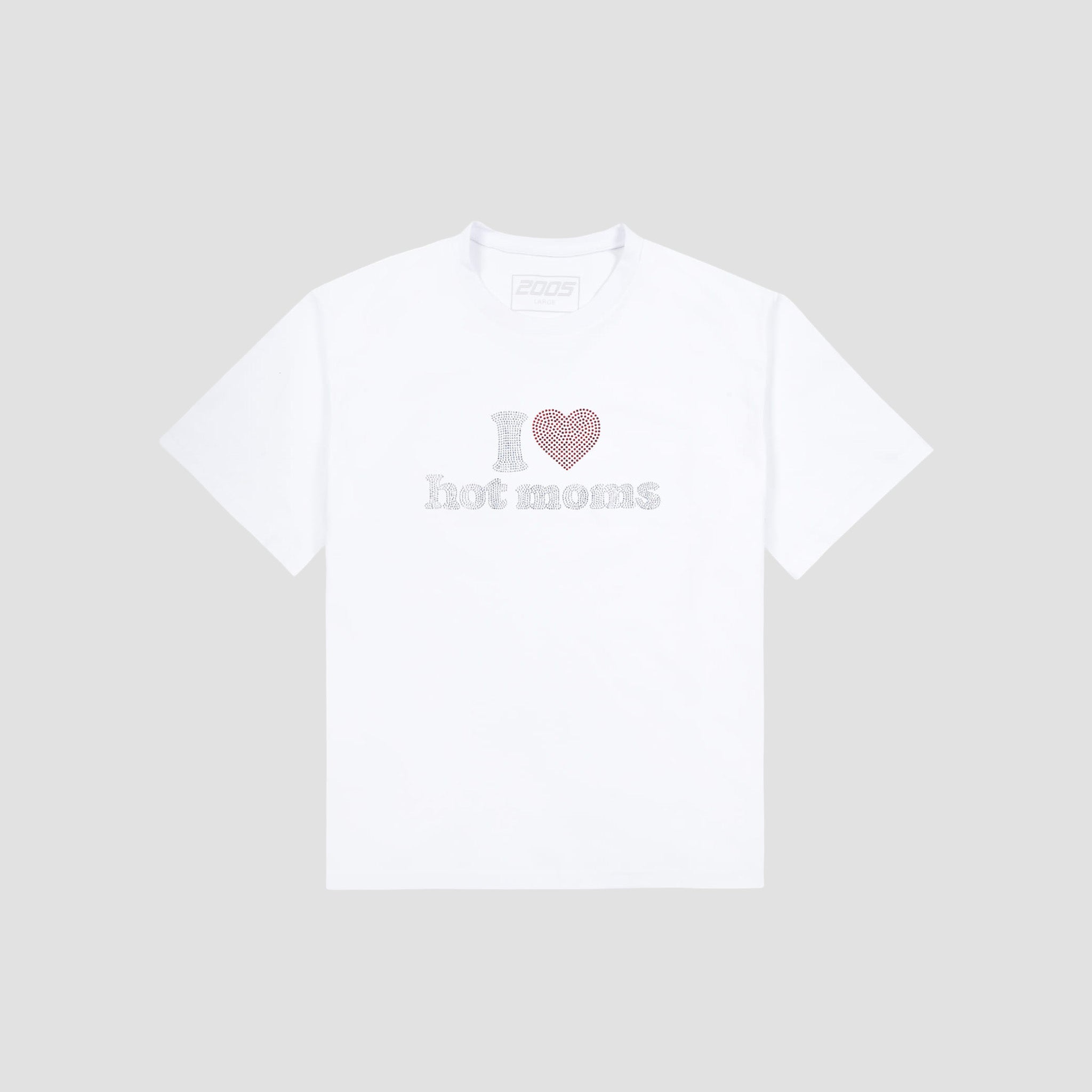 I <3 Hot Moms Tee White
