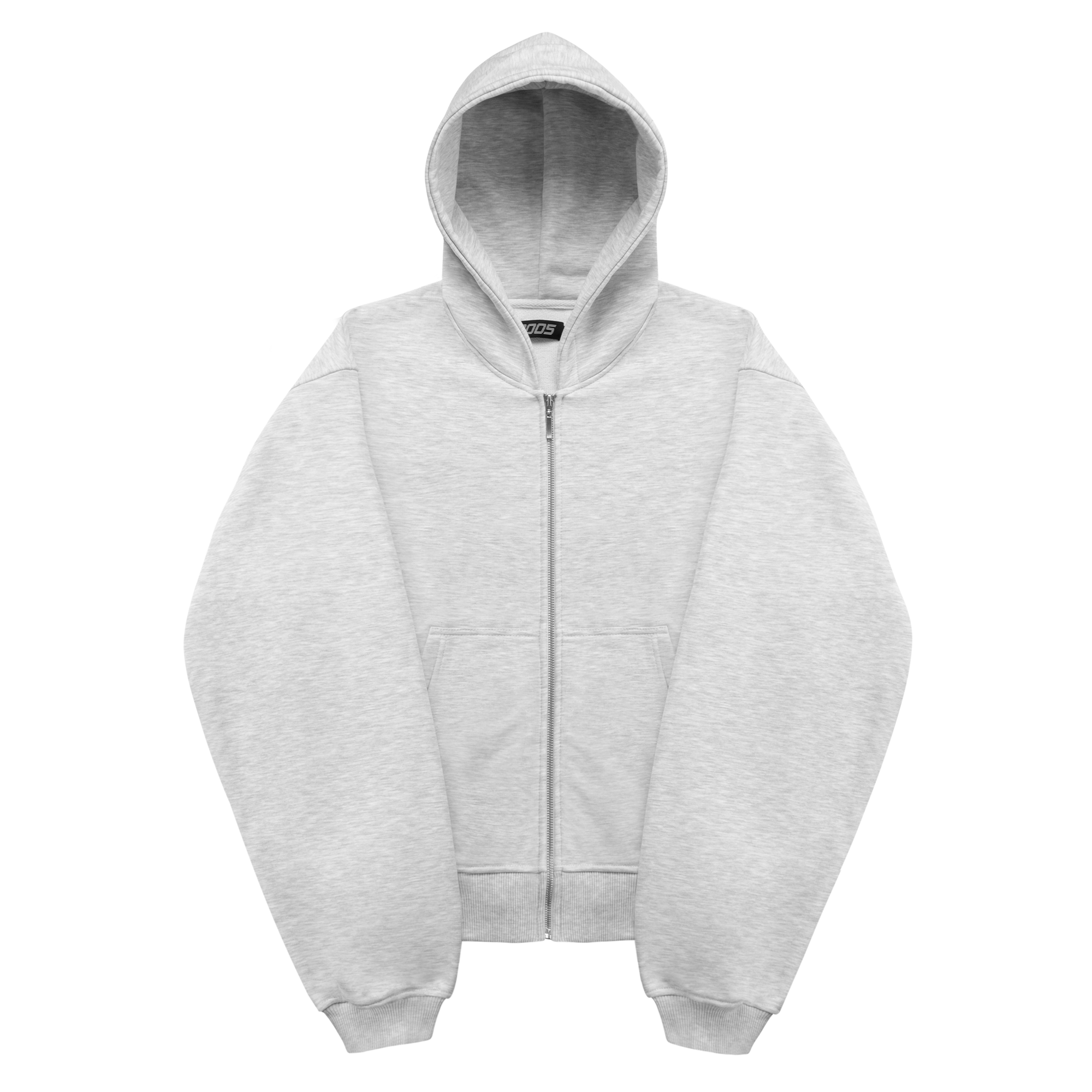 Uniform Zip Hoodie - Heather Grey