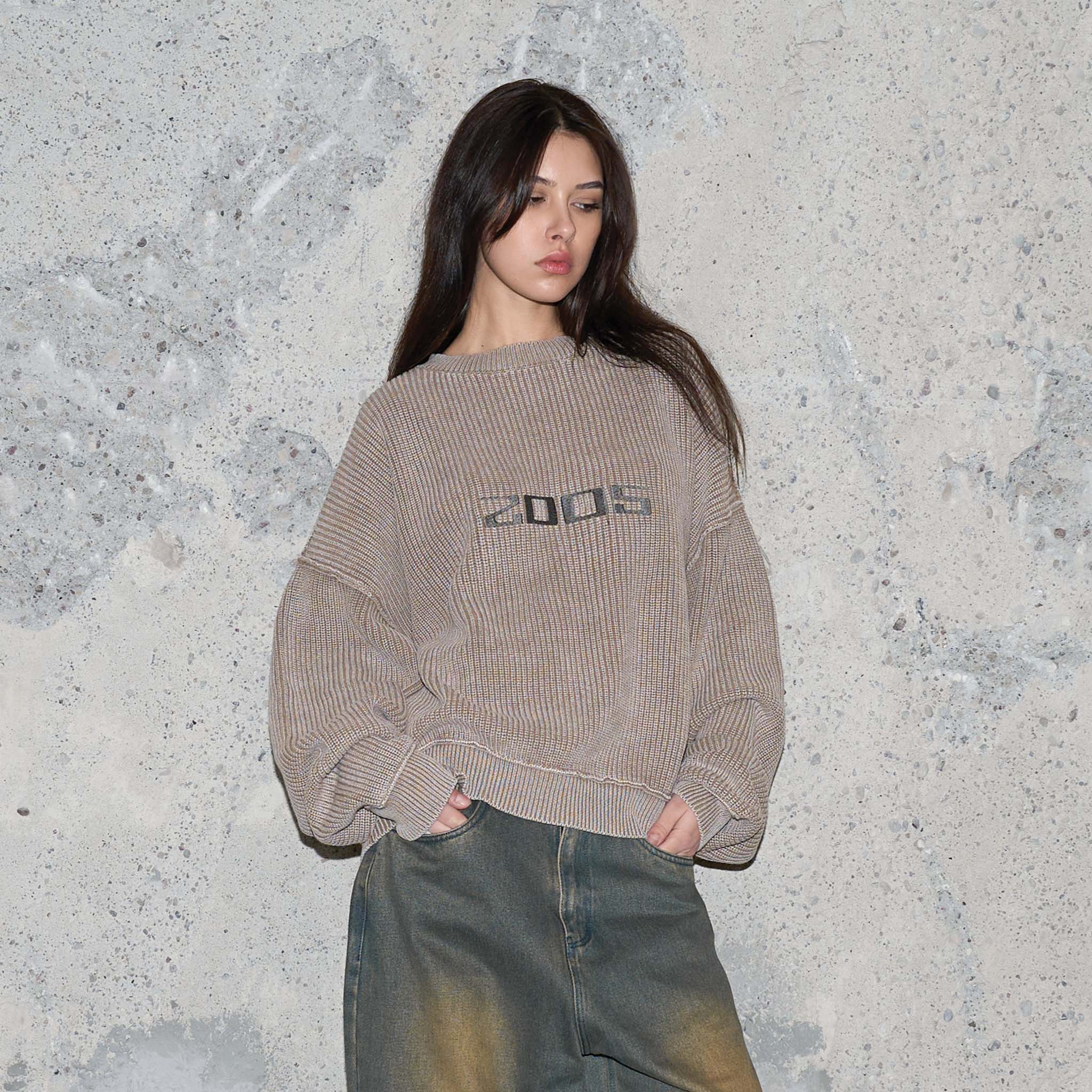 Logo Knitwear - Sandstorm Beige