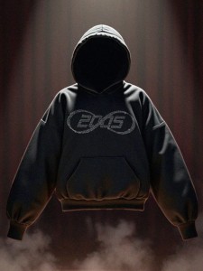 Forever Hoodie (black & silver)