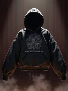 Brain Hoodie (black)